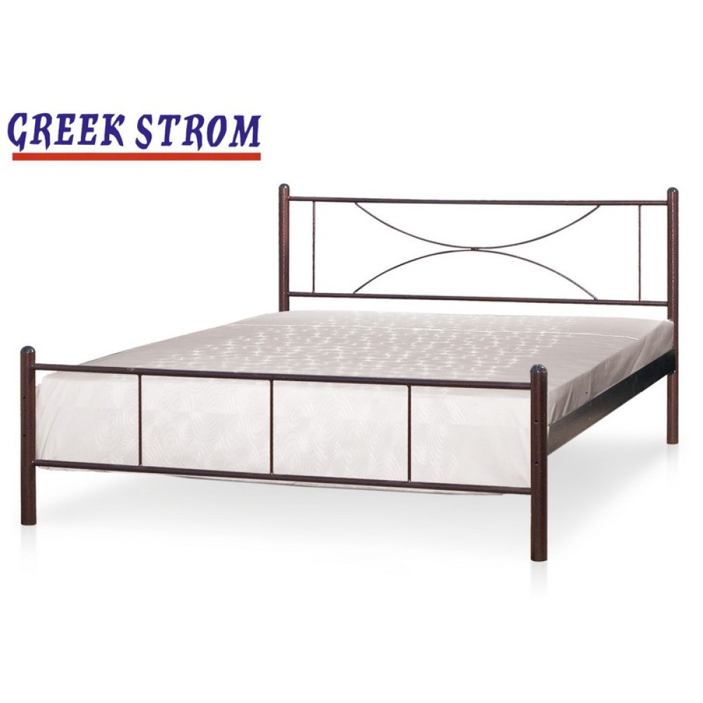 ΚΡΕΒΑΤΙ ΜΕΤΑΛΛΙΚΟ ΣΙΔΕΡΕΝΙΟ ΗΜΙΔΙΠΛΟ ΜΕ ΣΤΡΩΜΑ 110x190 ΚΑΙ ΣΑΝΙΔΕΣ