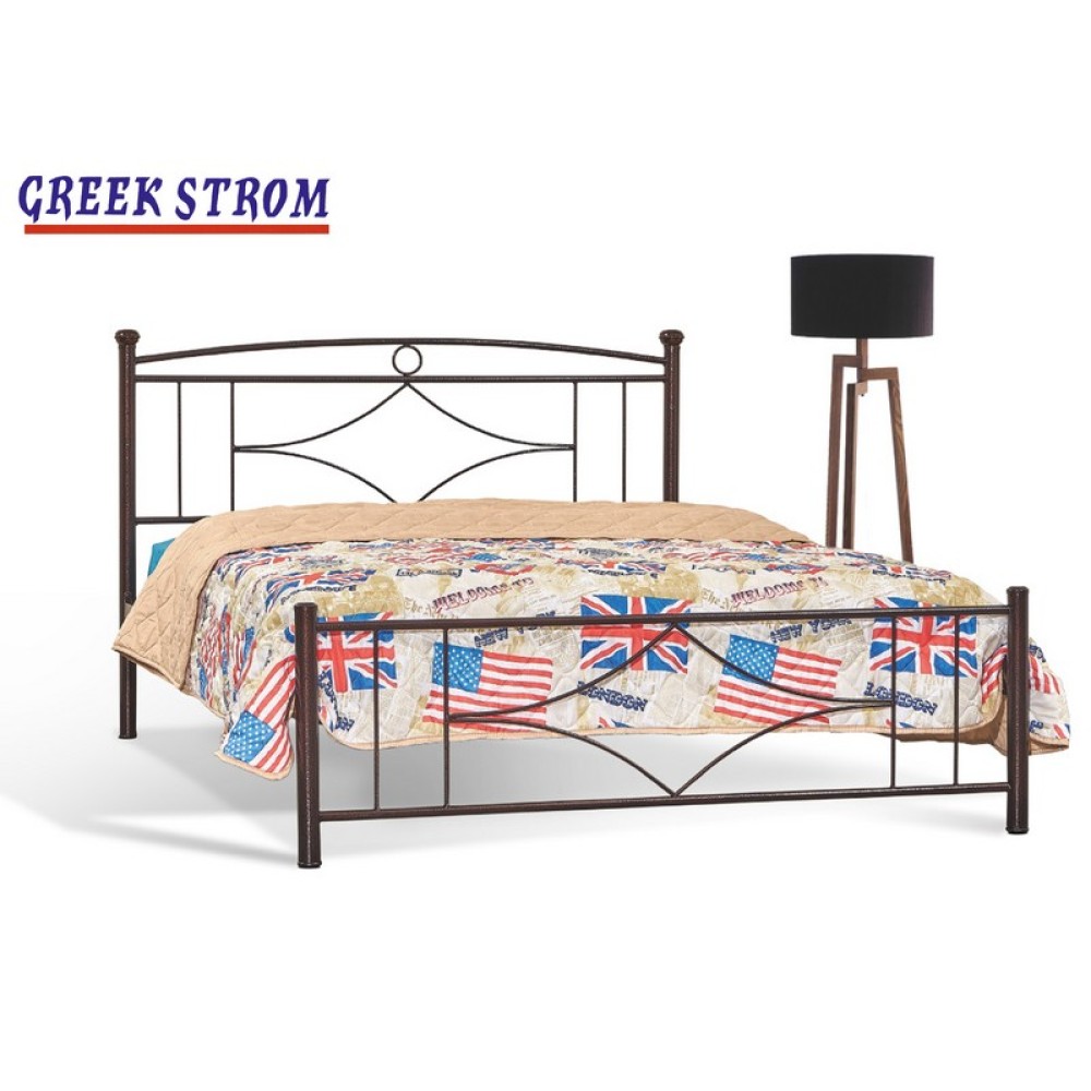 ΚΡΕΒΑΤΙ ΜΕΤΑΛΛΙΚΟ ΣΙΔΕΡΕΝΙΟ ΜΟΝΟ ΜΕ ΣΤΡΩΜΑ 90x190 ΚΑΙ ΣΑΝΙΔΕΣ