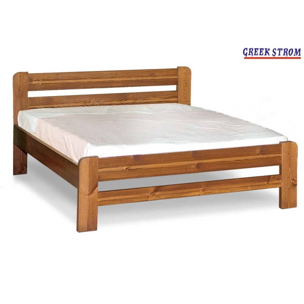 ΚΡΕΒΑΤΙ ΞΥΛΙΝΟ ΜΕ ΣΤΡΩΜΑ ΜΟΝΟ 90x190 ΚΑΙ ΣΑΝΙΔΕΣ