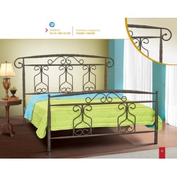 ΚΡΕΒΑΤΙ ΣΙΔΕΡΕΝΙΟ ΜΕΤΑΛΛΙΚΟ ΔΙΠΛΟ ΜΕ ΣΤΡΩΜΑ 150x200  ΚΑΙ ΣΑΝΙΔΕΣ