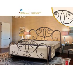 ΚΡΕΒΑΤΙ ΣΙΔΕΡΕΝΙΟ ΜΕΤΑΛΛΙΚΟ ΔΙΠΛΟ ΜΕ ΣΤΡΩΜΑ 150x200 ΚΑΙ ΣΑΝΙΔΕΣ