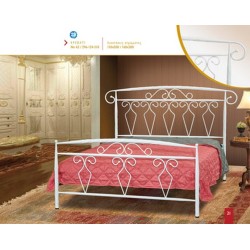 ΚΡΕΒΑΤΙ ΣΙΔΕΡΕΝΙΟ ΜΕΤΑΛΛΙΚΟ ΔΙΠΛΟ ΜΕ ΣΤΡΩΜΑ 150x200 ΚΑΙ ΣΑΝΙΔΕΣ